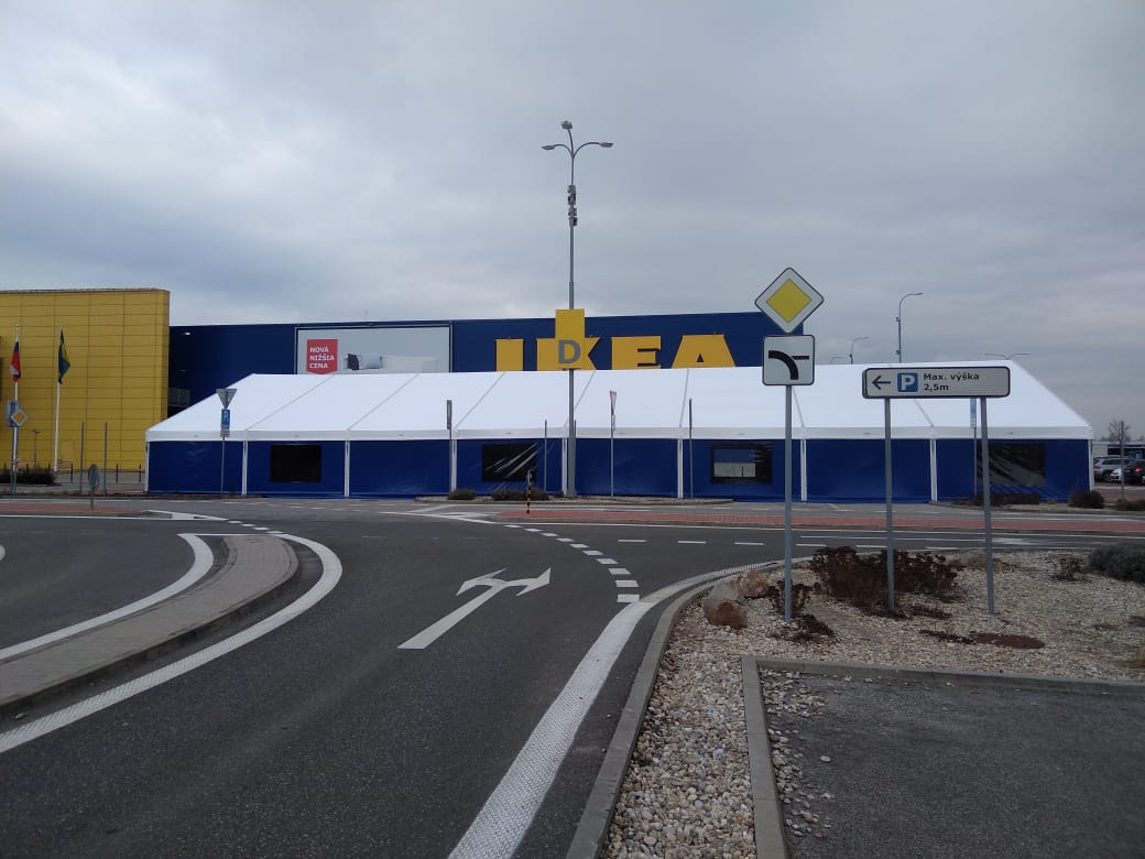 Realizace stanu 15 x 32 m pro IKEA Bratislava